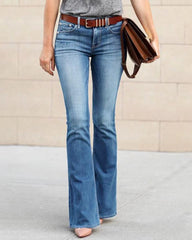 Vintage Jeans mit geradem Bein und mittlerer Taille