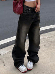 Vaqueros boyfriend con lavado texturizado de calle