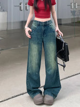 Vintage Y2K Baggy Jeans mit hoher Taille und weitem Bein