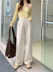 High Waisted Vintage Spring All-match Casual Denim Jeans