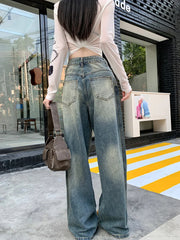 Streetwear Gürtel Do Old Wide Leg Jeans