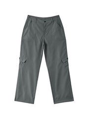 Baggy-Cargojeans in verwaschenem Grau