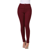 Slim-Fit Multicolor Stretch Denim Trousers