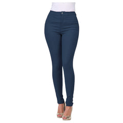Slim-Fit Multicolor Stretch Denim Trousers