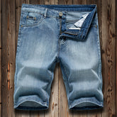 Vintage graue Jeansshorts für Herren