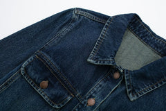 Vintage ripped men denim overall