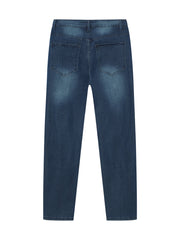 Elastic Denim Trousers And Skinny Pants