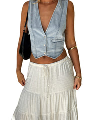 Women's Casual Denim Vest