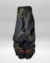 Y2K embroidered loose wide-leg jeans