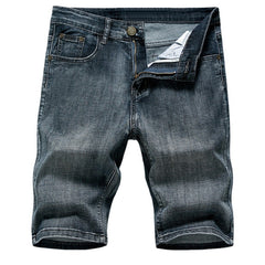 Pantalones cortos vaqueros vintage grises para hombre