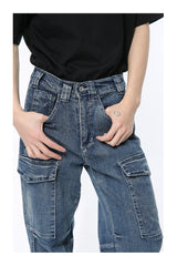 Vaqueros Carpenter lavados a la piedra para hombre