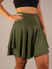 High-Waisted Anti-Glare Yoga Short skirt