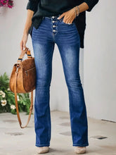 Judy Blue – Pauline – Jeans mit hoher Taille und weitem Bein in voller Größe und Knopfleiste