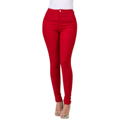 Slim-Fit Multicolor Stretch Denim Trousers