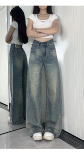 High-waisted drapey bootcut pants