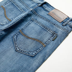 Pantalones cortos vaqueros vintage grises para hombre