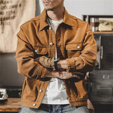 Farbige Oversize-Jeansjacke für Herren