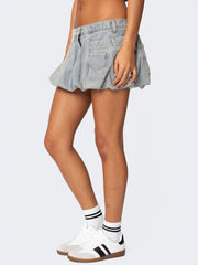 Niche retro flower bud short skirt