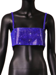 Glitzerndes Crop-Top „Text Me“