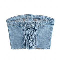 Slim fit denim vest