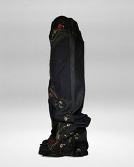 Y2K embroidered loose wide-leg jeans