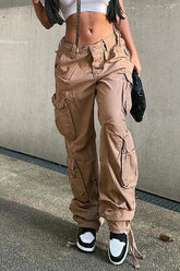 Pantalones cargo vaqueros casuales de calle