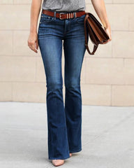 Vintage Jeans mit geradem Bein und mittlerer Taille