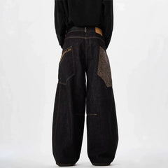 Wide-Leg Straight-Leg Jeans