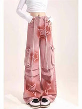 Star-Print Wide-Leg Trousers