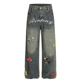 Loose Wide-Leg Jeans