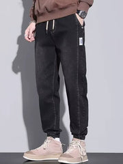 Street style men denim pants