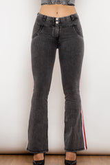 Vaqueros bootcut con rayas laterales