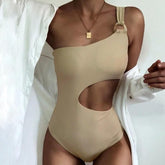 Taffy – Einteiliger Badeanzug mit Cut-Outs und One-Shoulder-Träger