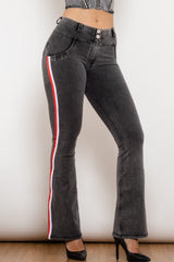 Vaqueros bootcut con rayas laterales