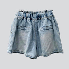 Shorts vaqueros con estrellas de diamantes de imitación