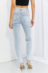 Lovervet Full Size Raw Hem High-Waisted Jeans