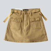 Mini-Jeansrock mit verstellbarem Bund