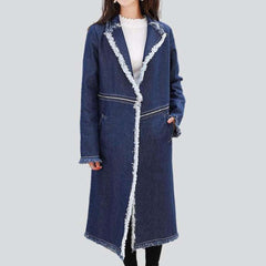 Abrigo vaquero ajustable para mujer
