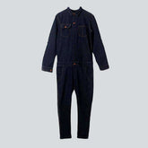 Schwarzer, lockerer Jeans-Overall für Herren