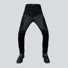 Breathable men biker jeans