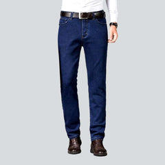 Business casual elastic men jeans