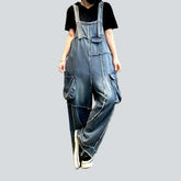 Vintage-Jeansoverall mit Cargotasche