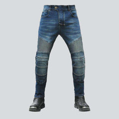 Casual biker jeans for men