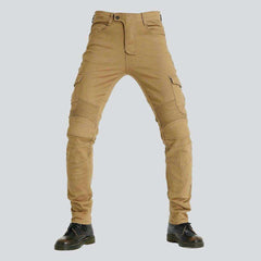 Pantalones vaqueros de motociclista de color para hombre