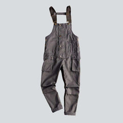 Color men jeans jumpsuit