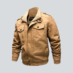 Color tactical duty jean jacket