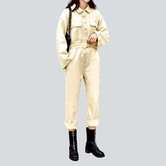 Farbiger Damen Jeans Overall