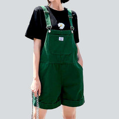 Color women denim romper