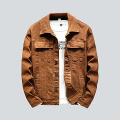 Color y2k men jeans jacket