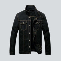 Herren Jeansjacke mit Kontrastnähten
